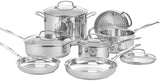 Cuisinart® Chef’s Classic™ Stainless Steel Cookware Set | 11-Piece: Saucepans, Frying Pans, Stockpot, Steamer | Induction-Ready, Aluminium-encapsulated Base | Cool Grip™ Handles