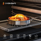 16-Piece Stainless Steel Saucepan Set, Induction Pots and Pans Set with Steamer & Glass Lids, Kitchen Cookware Set with Utensil Set Pot Protectors and Apron, Compatible with All Stoves