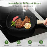 GMISUN Pots and Pans Sets Non Stick, 13pcs Saucepans and Flying Pans Set with Steak Pan & Lids, Induction Cookware Sets, Kitchen Nonstick Pan and Milk Pot Set, Stockpots with Lids