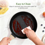 GMISUN Pots and Pans Sets Non Stick, 13pcs Saucepans and Flying Pans Set with Steak Pan & Lids, Induction Cookware Sets, Kitchen Nonstick Pan and Milk Pot Set, Stockpots with Lids