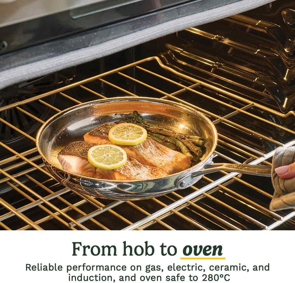 Cuisinart® Chef’s Classic™ Stainless Steel Cookware Set | 11-Piece: Saucepans, Frying Pans, Stockpot, Steamer | Induction-Ready, Aluminium-encapsulated Base | Cool Grip™ Handles