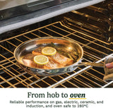 Cuisinart® Chef’s Classic™ Stainless Steel Cookware Set | 11-Piece: Saucepans, Frying Pans, Stockpot, Steamer | Induction-Ready, Aluminium-encapsulated Base | Cool Grip™ Handles