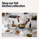 Amazon Basics Ceramic Nonstick Pots and Pans Set with Detachable Handle, 11-Piece Stackable Set, All Cooktop Friendly, Includes Saucepan, Frying pan, Ivory